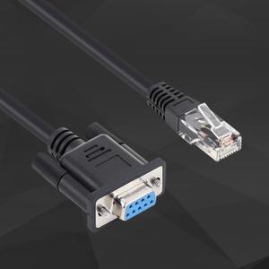 RS232 9핀 to RJ45 시리얼 변환케이블 DB9F 암수 랜선 젠더 장비 아답터 어댑터 컴퓨터 커넥터 연결선 연결