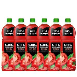 코카콜라 미닛메이드 토마토 1.5L X 6펫 주스 과일 PET