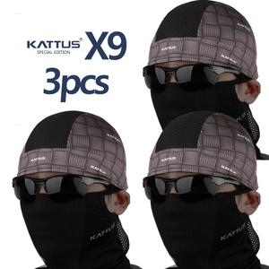 카투스 여름용 쪽모자 X9 LINE 3pcs 1세트 두건 냉감소재 자전거 모자 조각모 스컬캡 사이클