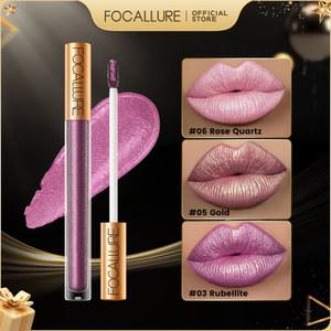 립 글로스 FOCALLURE 펄 다이아몬드 아이섀도우 빛 메이크업 카멜레온 12 , 글리터, 메탈릭 리퀴드 색 립스틱, 쉬머 글로즈