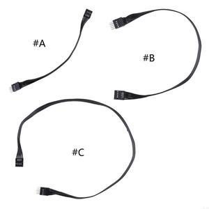31BA 24AWG 컴퓨터 9핀 수-암 연결 플랫 케이블 USB 연장