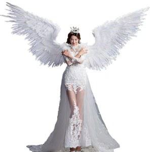 대형 날개 파티소품 웨딩촬영소품 요정 스타일24 깃털 튬 할로윈 디 무지개