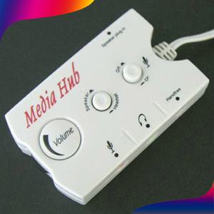 Coms 스테레오 스위치 헤드셋 스피커 전환 MEDIA HUB 미디어 허브 Stereo A1851
