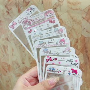 Sanrio 유리 화면 보호기 iPhone 6 6S 7 8 Plus 풀 커버 전면 필름 Cinnamoroll Hello Kitty Melody Pochacco