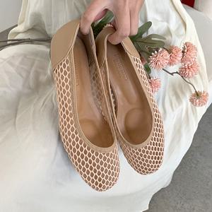 [국내수제화] 인더슈 라타니 망사 매쉬 플랫(2.5cm)