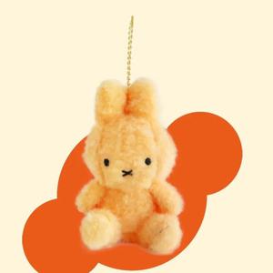 미피인형 미피 크리미 오렌지 가방고리 키링 인형 8CM