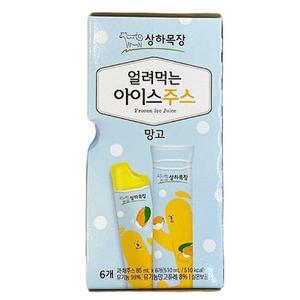 매일유업 상하목장 얼려먹는 아이스주스 망고 85ml x 6 X 1개 b80332