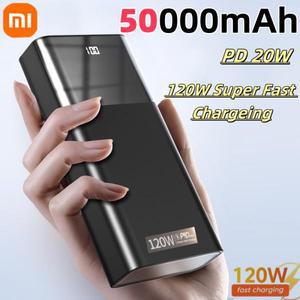 Xiaomi 50000mAh 보조베터리 120W 빠른 충전 고용량 보조베터리 iPhone Samsung Huawei 용 휴대용 배터리