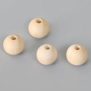 [펠트친구]20mm 우드볼 나무구슬 (6개) [3044] / 우드 비즈 구슬 마크라메 드림캐쳐 재료