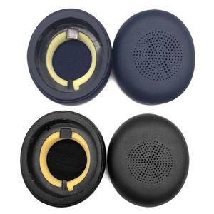Jabra Evolve2 40 UC MS ELITE 45h 헤드폰 이어 패드 소프트 가죽 귀마개 교체 쿠션 커버 용 1세트