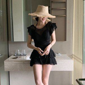 [메이블루] 프릴도트 원피스 수영복 빅사이즈