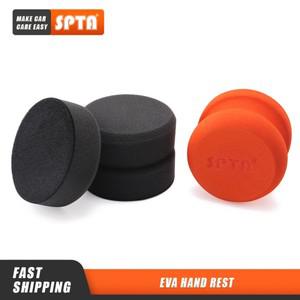SPTA 자동차 핸드 리케이터 패드 키트, 고무 타이어 외부 왁싱용 그립 스폰지 드레싱, 3 인치 직경