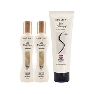 [실크테라피][최신상] 실크테라피 아르간 오일 헤어 에센스 126ml 2개+트리트먼트 250ml