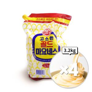 오뚜기 골드 마요네즈 3.2kgX4개 마요네스 스파우트팩