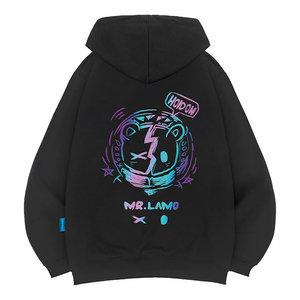 엘라모 기모H 네온베어 후드티 남녀공용 빅사이즈 M~4XL