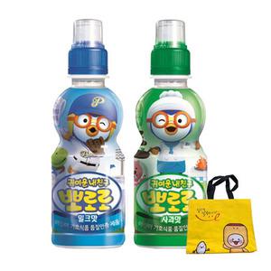 팔도 뽀로로 어린이 음료수 235ml 밀크맛 12개+사과맛 12개