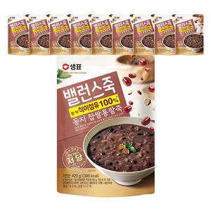 [소비기한 임박] 밸런스죽 동지 찹쌀통팥죽 420g, 10개