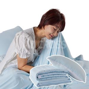 코코리찌 눈꽃 냉감이불 인견 시어커서 보다 시원한 여름 차렵 이불 메쉬 패드 베개 커버 세트 슈퍼싱글