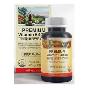 ORIGIN 프리미엄 비타민E 400IU VITAMIN 대두레시틴 90캡슐 3개월분