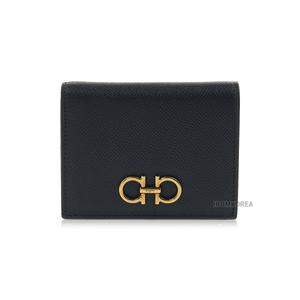 [롯데백화점]페라가모 FW24 여성 간치니 반지갑 22 D780 NERO 0726512