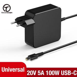범용 USB-C 노트북 어댑터 충전기 맥북 레노버 요가 HP 아수스 에이서 델 화웨이 삼성용 DC 컨버터 100W 20
