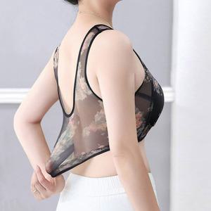 올메쉬 노와이어 렛 3사이즈 플라워 수면 레이스