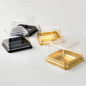 화과자케이스(1구)블랙 / 6x6x4cm, 100개 // 화과자포장 떡포장 양갱포장