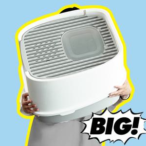 소유라이프 사막화방지 대형 고양이 화장실 후드형 변기 배변통 모래삽