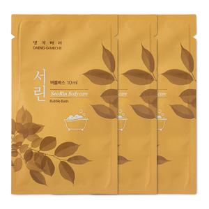 댕기머리 서린 일회용 바블바스 10ml 거품 입욕제 휴대용 여행용 욕조 월풀 스파