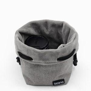 BOONA 카메라 가방 배낭 렌즈 Drawstring 파우치 양털 방수 DSLR 보호 Nikon Canon Sony Pentax