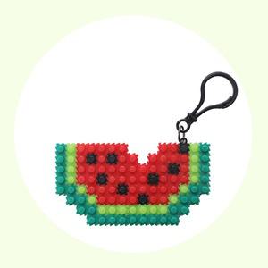 정인아트 디폼블럭(8mm) 수박 가방고리 만들기 1인set