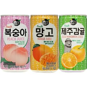 대일 참맑은 망고175ml(30캔)+복숭아175ml(30캔)+제주감귤175ml(30캔) 총 90캔