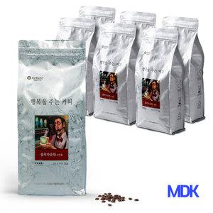 자메이카블루마운틴커피 콜롬비아 브라질 고소한원두 홀빈 1kg 6개