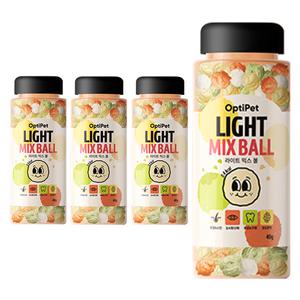 옵티펫 라이트믹스볼 저칼로리 종합 영양간식 40g, 4개