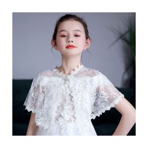 샤론 레이스 숄 케이프 여아 시스루 가디건 유아 주니어 드레스 볼레로 아동 어린이 커버업