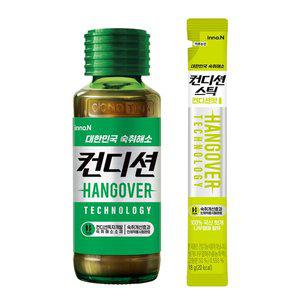 컨디션 헛개 100ml x 10병 + 숙취개선스틱) 컨디션맛 18g x 2개