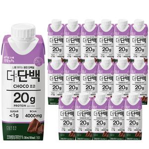tft 더단백 우유팩 대용량 드링크 초코 250ml 18개