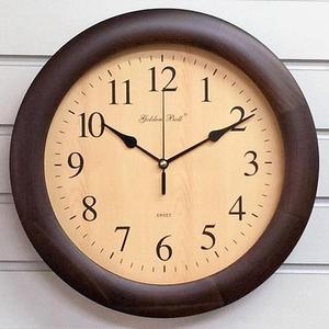 [RG103200]GB4745 무소음 원목 벽시계 32cm 월넛 제조한국