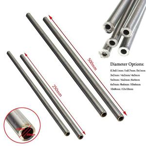 심레스파이프 304 심리스 스테인리스 스틸 모세관 튜브 250mm 500mm 길이 0.38mm x 0.112mm 110PCs