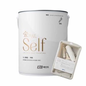 KCC 숲으로셀프 철재용 친환경 페인트 에그쉘광 3L 간단세트