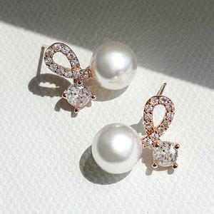 14k G.F 멜랑 진주 귀걸이(8mm) EA1472