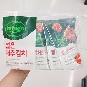 비비고 썰은 배추김치 100g x 5개 아이스박스포장