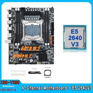 X99 마더보드 콤보 LGA 2011-3 키트, Xeon E5 2640 V3 프로세서 지지대, DDR4 RAM 메모리, NVME 4 채널 E5