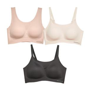 [크로커다일] 감탄브라 나일론모달 U넥+스트랩 패드일체형 브라3종 베이지 오트밀 블랙