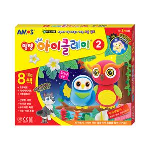 아모스 탱탱 아이클레이 2 (8색) 요술점토 놀이