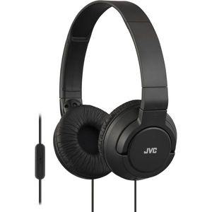 JVC 경량 플랫 접이식 유선 헤드폰 마이크 헤드밴드