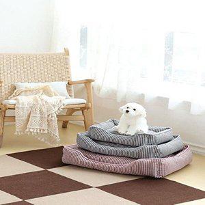 [셀러허브 1][HYIJQMNJ_4B]강아지쿠션 고양이 스트라이프 방석 3size 3