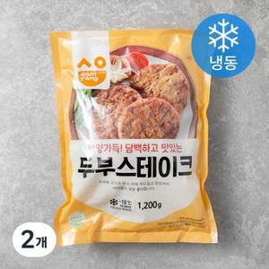삼양 두부 스테이크 (냉동) 1200g, 2개 one option