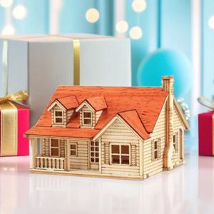 영공방 미니 입체퍼즐 웨스턴하우스2 목재 모형 조립 미니어처 집모형 DIY YM559