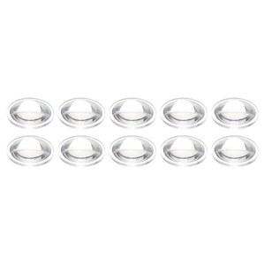 패티킬 지름 14mm 높이 4mm 평면 볼록 렌즈, LED 손전등 자전거 헤드 램프용 아크릴 광학 콘덴서 렌즈 10개, 투명